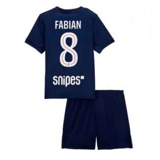 Paris Saint-Germain Barn Hemmaställ 2025/26 Fabian Ruiz 8 Kortärmad Tröja + Shorts