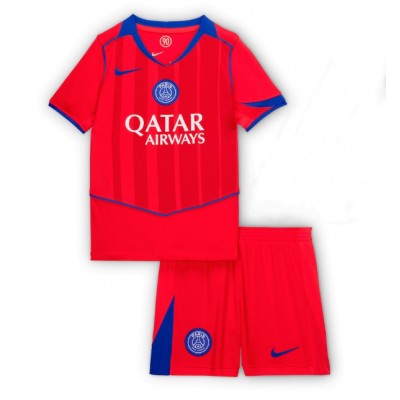 Paris Saint-Germain Tredjeställ 2025/26 Barn Kortärmad Tröja + Shorts