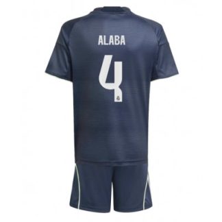 Real Madrid Barn Bortaställ 2025/26 David Alaba 4 Kortärmad Tröja + Shorts