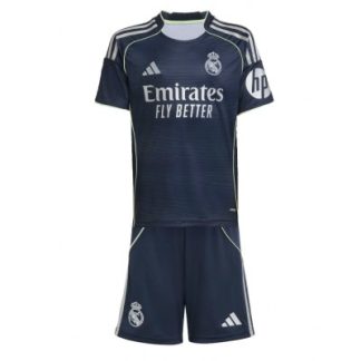 Real Madrid Barn Bortaställ 2025/26 Kortärmad Tröja + Shorts