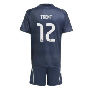 Real Madrid Barn Bortaställ 2025/26 Trent Alexander-Arnold 12 Kortärmad Tröja + Shorts