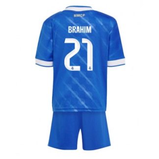 Real Madrid Barn Tredjeställ 2025/26 Brahim Díaz 21 Kortärmad Tröja + Shorts