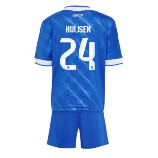 Real Madrid Barn Tredjeställ 2025/26 Dean Huijsen 24 Kortärmad Tröja + Shorts