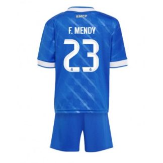 Real Madrid Barn Tredjeställ 2025/26 Ferland Mendy 23 Kortärmad Tröja + Shorts