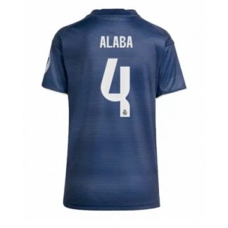Real Madrid Dam Bortatröja 2025/26 David Alaba 4 Kortärmad Fotbollströja