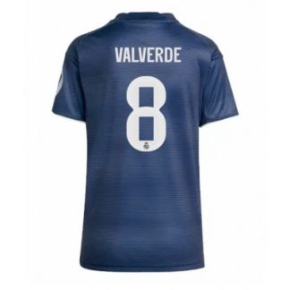 Real Madrid Dam Bortatröja 2025/26 Federico Valverde 8 Kortärmad Fotbollströja