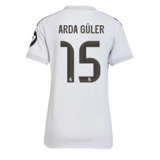 Real Madrid Dam Hemmatröja 2025/26 Arda Güler 15 Kortärmad Fotbollströja