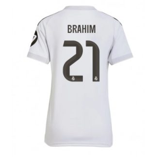 Real Madrid Dam Hemmatröja 2025/26 Brahim Díaz 21 Kortärmad Fotbollströja