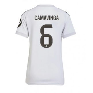 Real Madrid Dam Hemmatröja 2025/26 Eduardo Camavinga 6 Kortärmad Fotbollströja