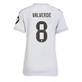 Real Madrid Dam Hemmatröja 2025/26 Federico Valverde 8 Kortärmad Fotbollströja