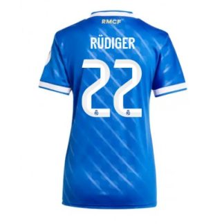 Real Madrid Dam Tredjetröja 2025/26 Antonio Rüdiger 22 Kortärmad Fotbollströja