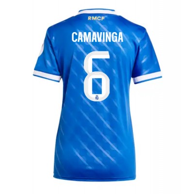 Real Madrid Dam Tredjetröja 2025/26 Eduardo Camavinga 6 Kortärmad Fotbollströja