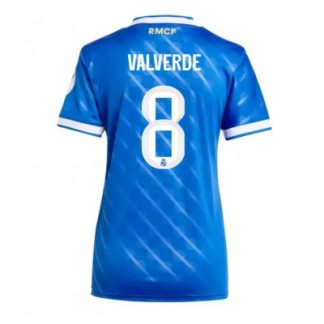 Real Madrid Dam Tredjetröja 2025/26 Federico Valverde 8 Kortärmad Fotbollströja