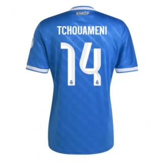Real Madrid Herr Tredjetröja 2025/26 Aurelien Tchouameni 14 Kortärmad Fotbollströja