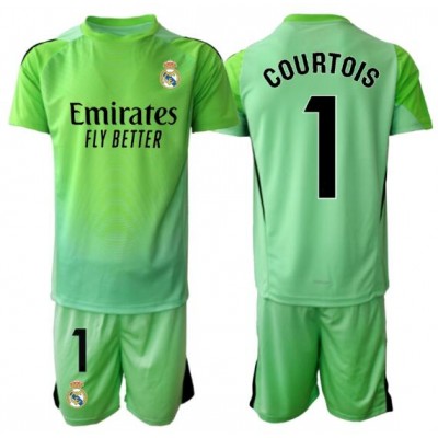 Real Madrid Thibaut Courtois 1 Målvakt Bortaställ Barn 2025/26 Kortärmad (+ Shorts)