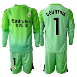 Real Madrid Thibaut Courtois 1 Målvakt Bortaställ Barn 2025/26 Långärmad (+ Shorts)