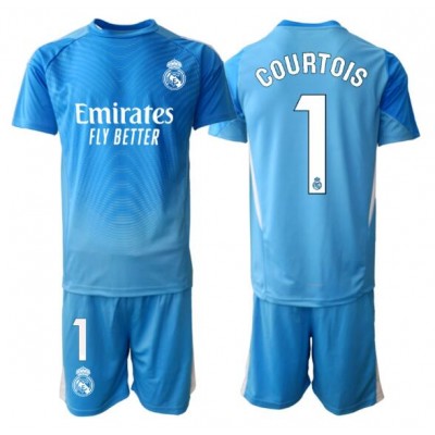 Real Madrid Thibaut Courtois 1 Målvakt Hemmaställ Barn 2025/26 Kortärmad (+ Shorts)
