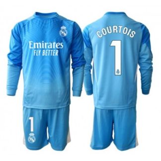 Real Madrid Thibaut Courtois 1 Målvakt Hemmaställ Barn 2025/26 Långärmad (+ Shorts)