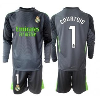 Real Madrid Thibaut Courtois 1 Målvakt Tredjeställ Barn 2025/26 Långärmad (+ Shorts)