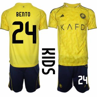 Al-Nassr Bento #24 Barn Hemmaställ 2025-26 Tröja + Shorts