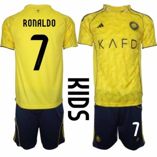 Al-Nassr Cristiano Ronaldo #7 Barn Hemmaställ 2025-26 Tröja + Shorts