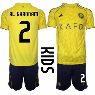 Al-Nassr Sultan Al Ghannam #2 Barn Hemmaställ 2025-26 Tröja + Shorts