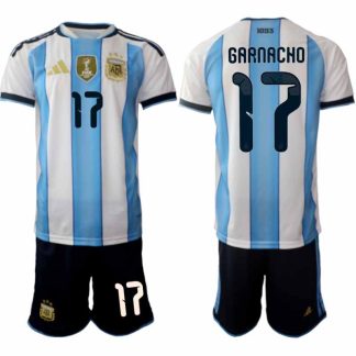 Argentina 2026 VM Hemmaställ Herr Alejandro Garnacho #17 Kortärmad Fotbollströja