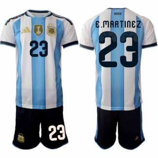 Argentina 2026 VM Hemmaställ Herr Emiliano Martínez #23 Kortärmad Fotbollströja