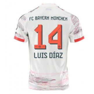 Bayern München 2025-26 Bortatröja Herr Luis Díaz #14 Kortärmad