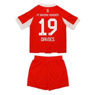 Bayern München 2025-26 Hemmaställ Barn Alphonso Davies #19 Tröja + Shorts