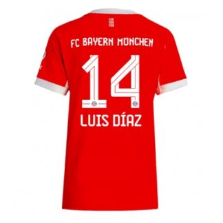 Bayern München 2025-26 Hemmatröja Dam Luis Díaz #14 Kortärmad