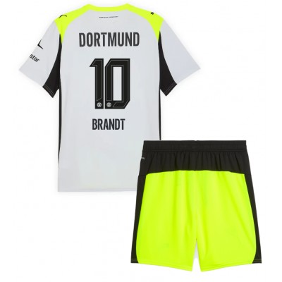 Borussia Dortmund Barn Bortaställ 2025/26 Julian Brandt 10 Tröja + Shorts