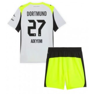 Borussia Dortmund Barn Bortaställ 2025/26 Karim Adeyemi 27 Tröja + Shorts