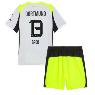 Borussia Dortmund Barn Bortaställ 2025/26 Pascal Gross 13 Tröja + Shorts