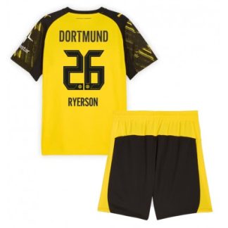 Borussia Dortmund Barn Hemmaställ 2025/26 Julian Ryerson 26 Tröja + Shorts