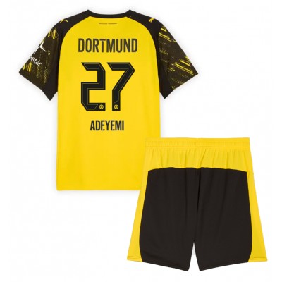 Borussia Dortmund Barn Hemmaställ 2025/26 Karim Adeyemi 27 Tröja + Shorts