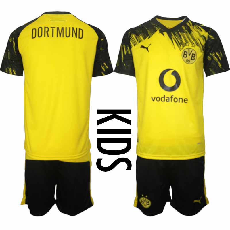 Borussia Dortmund Barn Hemmaställ 2025/26 Tröja + Shorts