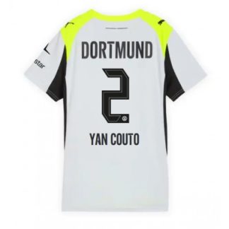 Borussia Dortmund Dam Bortatröja 2025/26 Yan Couto 2 Fotbollströja