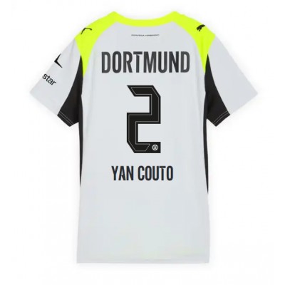 Borussia Dortmund Dam Bortatröja 2025/26 Yan Couto 2 Fotbollströja