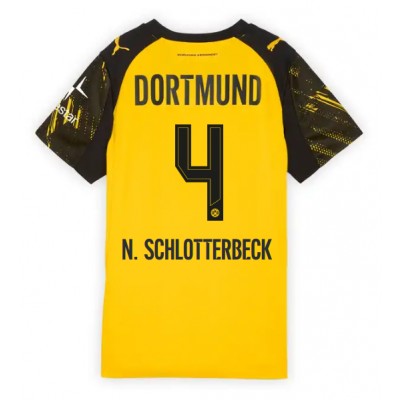 Borussia Dortmund Dam Hemmatröja 2025/26 Nico Schlotterbeck 4 Fotbollströja