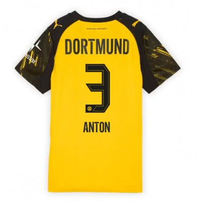 Borussia Dortmund Dam Hemmatröja 2025/26 Waldemar Anton 3 Fotbollströja