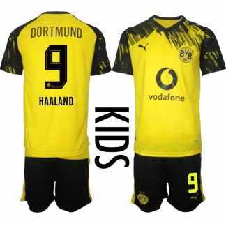 Borussia Dortmund Erling Haaland #9 Barn Hemmaställ 2025-26 Tröja + Shorts