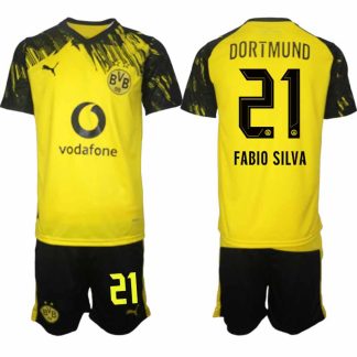 Borussia Dortmund Fábio Silva #21 Herr Hemmaställ 2025-26 Tröja + Shorts