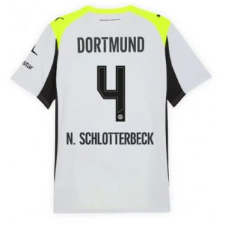 Borussia Dortmund Herr Bortatröja 2025/26 Nico Schlotterbeck 4 Fotbollströja