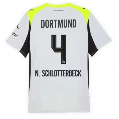 Borussia Dortmund Herr Bortatröja 2025/26 Nico Schlotterbeck 4 Fotbollströja