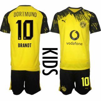 Borussia Dortmund Julian Brandt #10 Barn Hemmaställ 2025-26 Tröja + Shorts