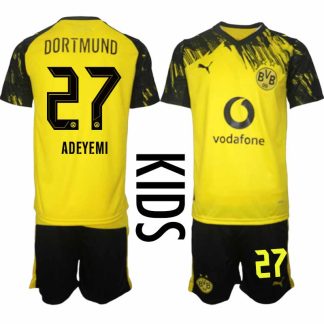 Borussia Dortmund Karim Adeyemi #27 Barn Hemmaställ 2025-26 Tröja + Shorts