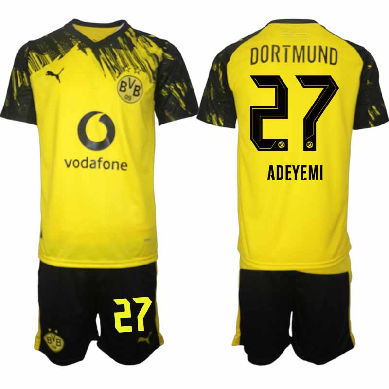 Borussia Dortmund Karim Adeyemi #27 Herr Hemmaställ 2025-26 Tröja + Shorts