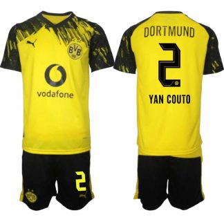 Borussia Dortmund Yan Couto #2 Herr Hemmaställ 2025-26 Tröja + Shorts