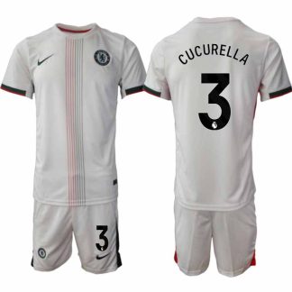 Chelsea Marc Cucurella #3 Herr Bortaställ 2025-26 Tröja + Shorts